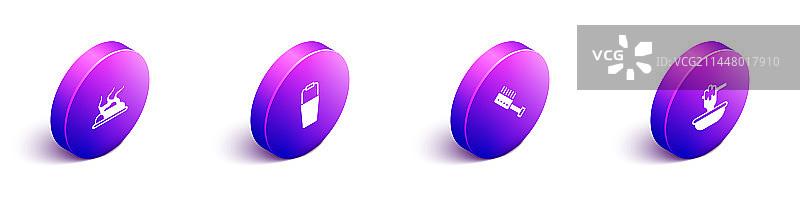 2.5D篝火桑拿水桶刷子组合图片素材