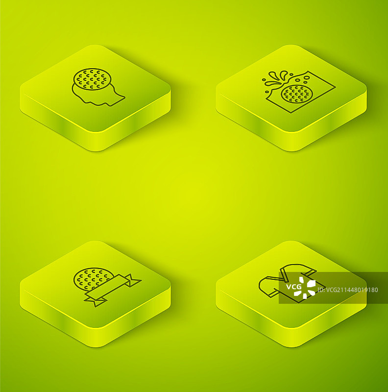 2.5D高尔夫球水面球座和T恤图片素材