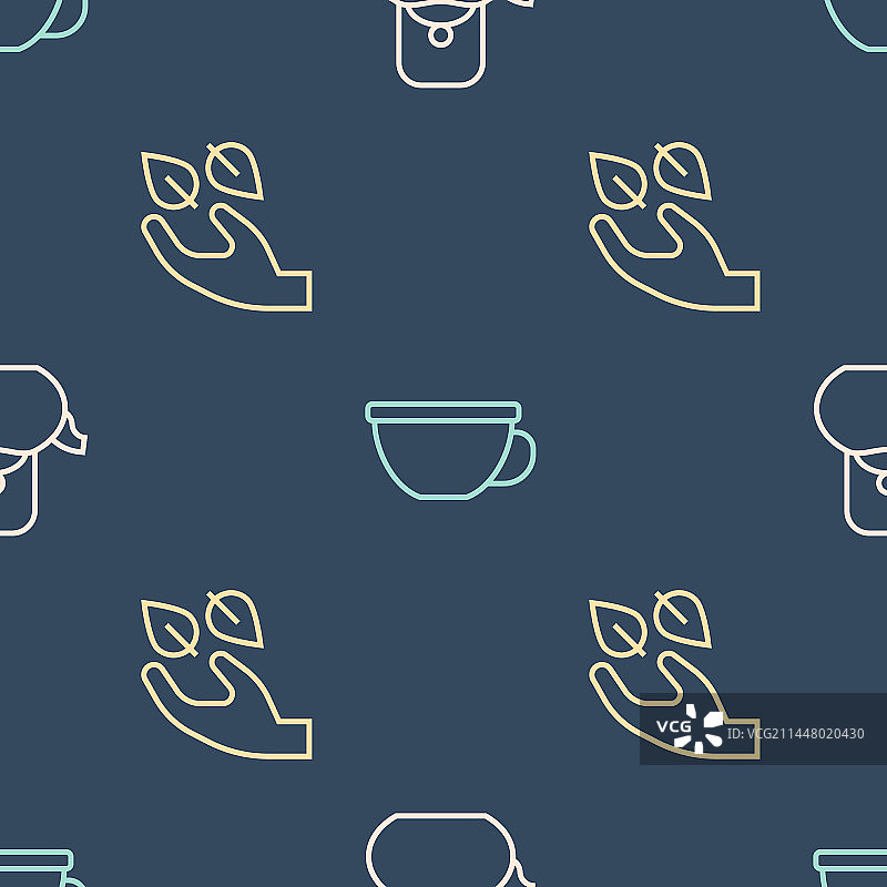 带柄水壶茶叶杯子合集图片素材