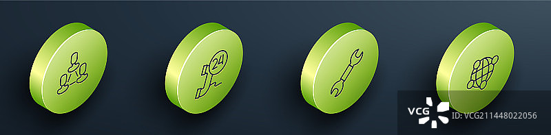 2.5D等距线员工层级电话图片素材