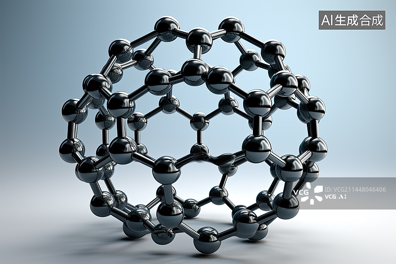 【AI数字艺术】常温超导的分子结构概念图图片素材
