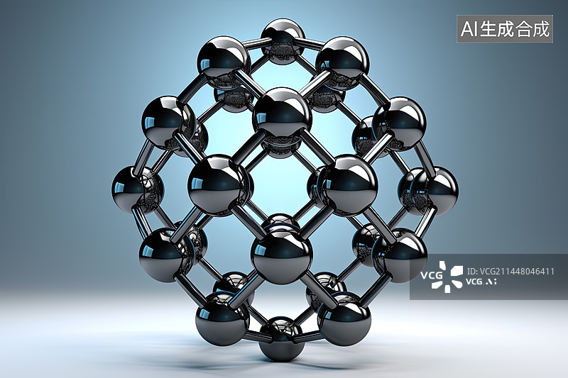 【AI数字艺术】常温超导的分子结构概念图图片素材