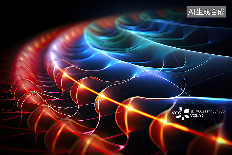 【AI数字艺术】常温超导传输电流概念图图片素材