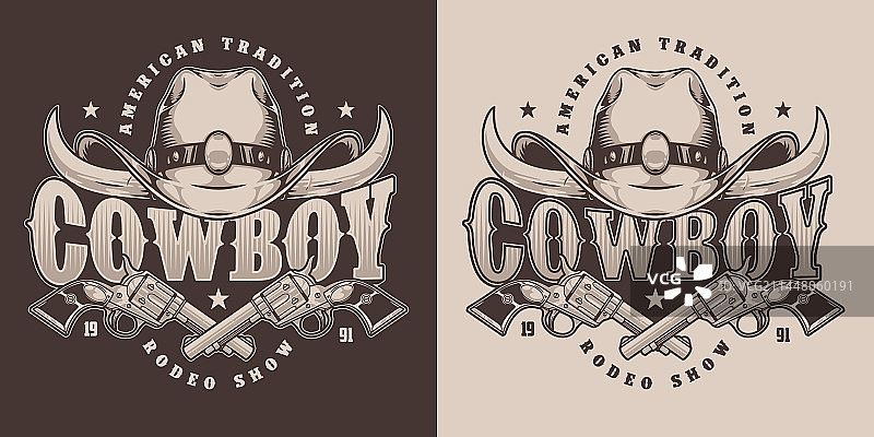 复古单色牛仔帽宣传单图片素材