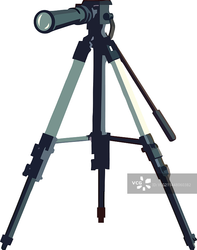 用望远镜放大银河系图片素材