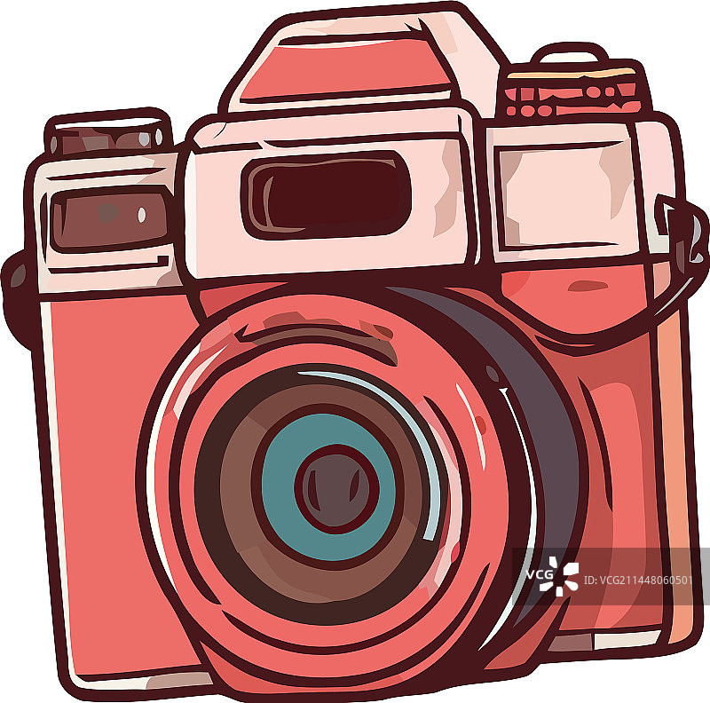 带有古董相机的复古图像图片素材