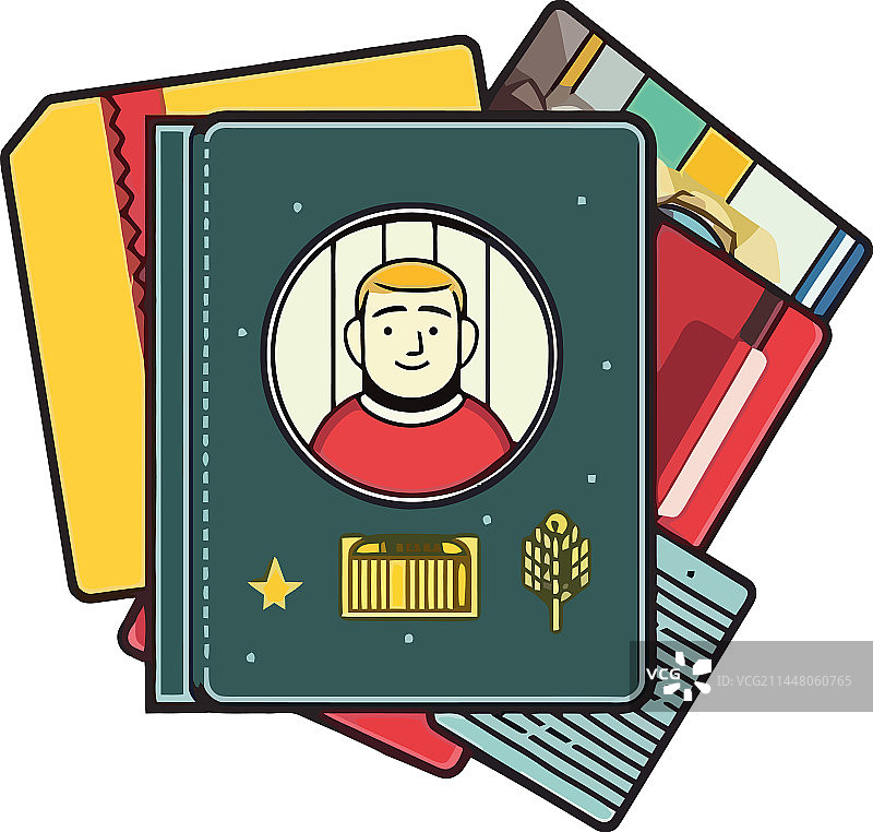 旅行护照和机票图片素材