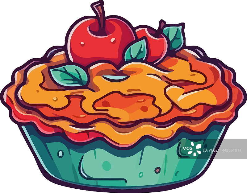 可爱卡通纸杯蛋糕浆果水果装饰图片素材