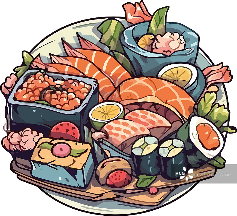 鲜虾海鲜拼盘图片素材