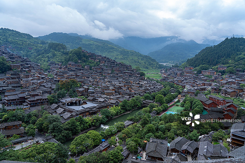 2023年的西江千户苗寨图片素材