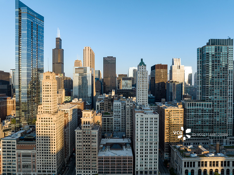 美国芝加哥夜景图片素材