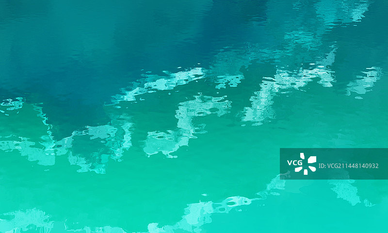 蓝绿色简单河面图片素材