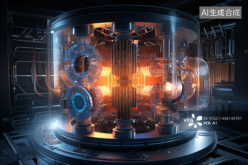 【AI数字艺术】室温超导材料提高托卡马克装置实现核聚变的可控性图片素材