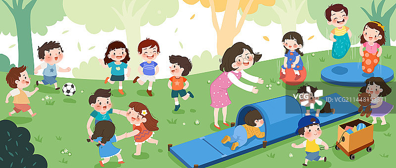 小朋友课间做游戏场景图片素材