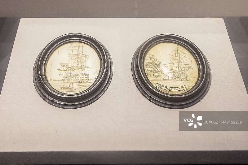 英国胜利号战船牙雕图片素材