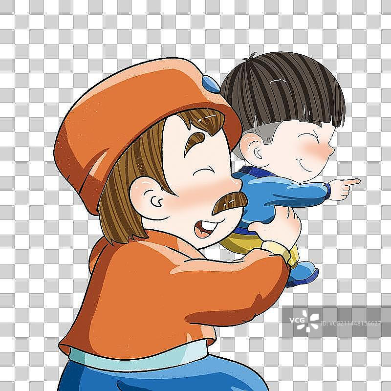 抱着孩子的人图片素材