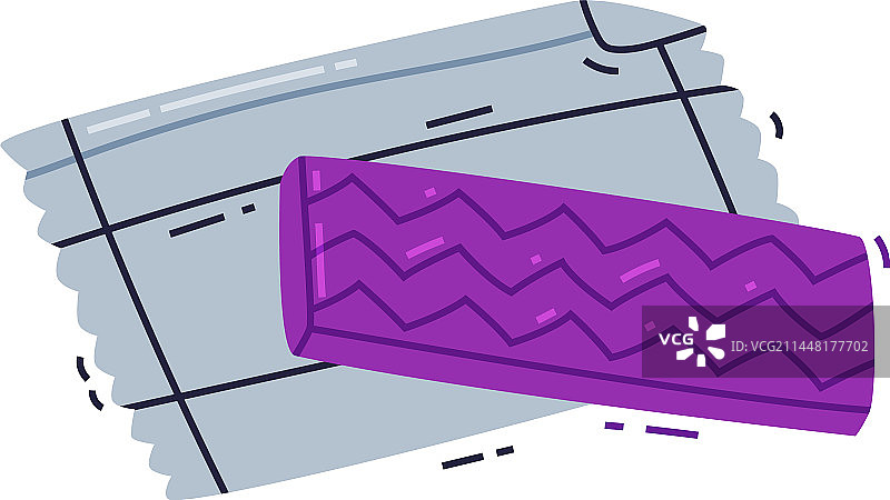 未拆封的紫色泡泡糖图片素材