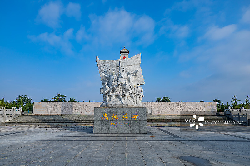 陕西咸阳彬州市权家桥阻击战烈士纪念园图片素材