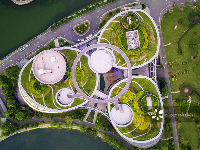 航拍奉贤上海之鱼图片素材