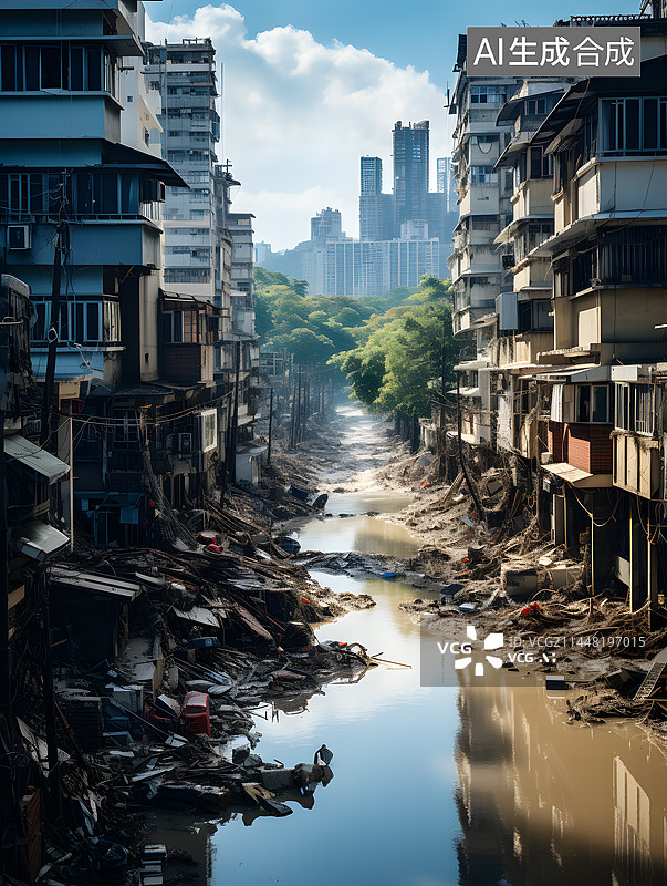 【AI数字艺术】洪水之后图片素材
