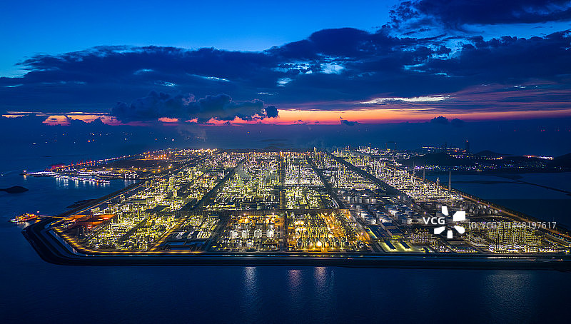 中国浙江舟山绿色石化基地图片素材