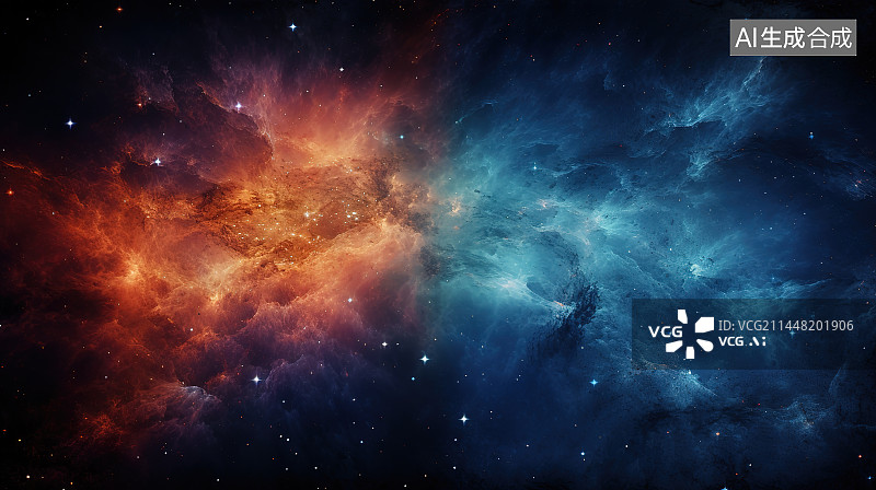 【AI数字艺术】夜空低角度视图图片素材
