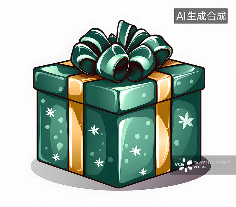 【AI数字艺术】AIGC:一个礼物盒子图片素材