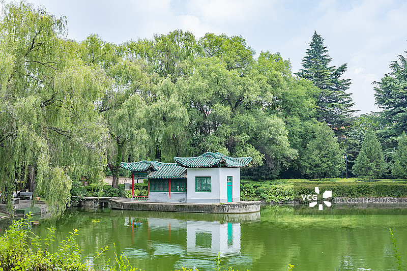 陕西凤翔东湖图片素材