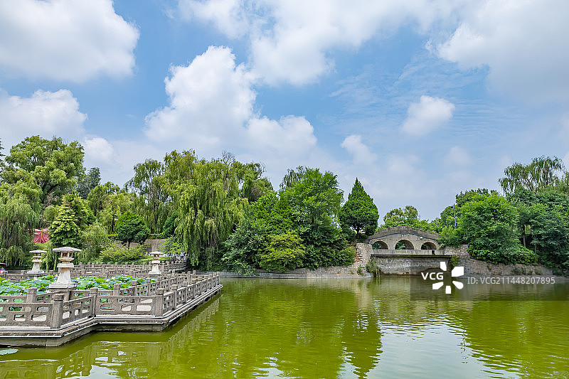 陕西凤翔东湖图片素材