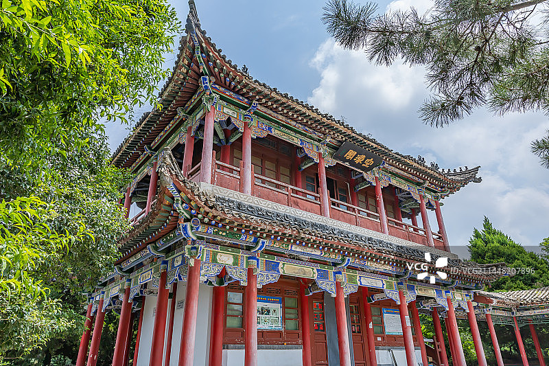 陕西凤翔东湖图片素材