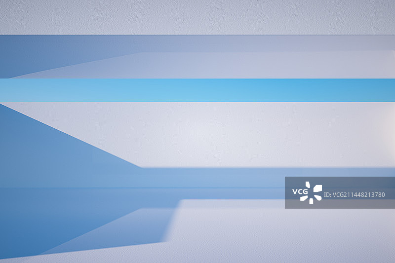 3D渲染简约白色人造空间室外场景 蓝天图片素材