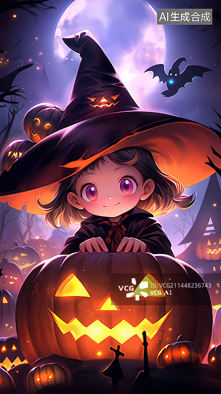 【AI数字艺术】万圣节h5图片素材