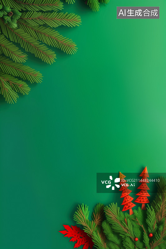 【AI数字艺术】圣诞节主题背景图片素材