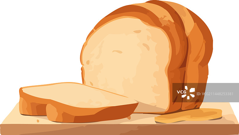 新鲜烘焙的面包，健康美食图片素材