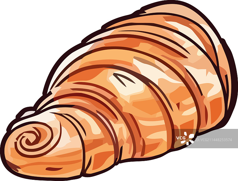 美食牛角面包甜点图片素材
