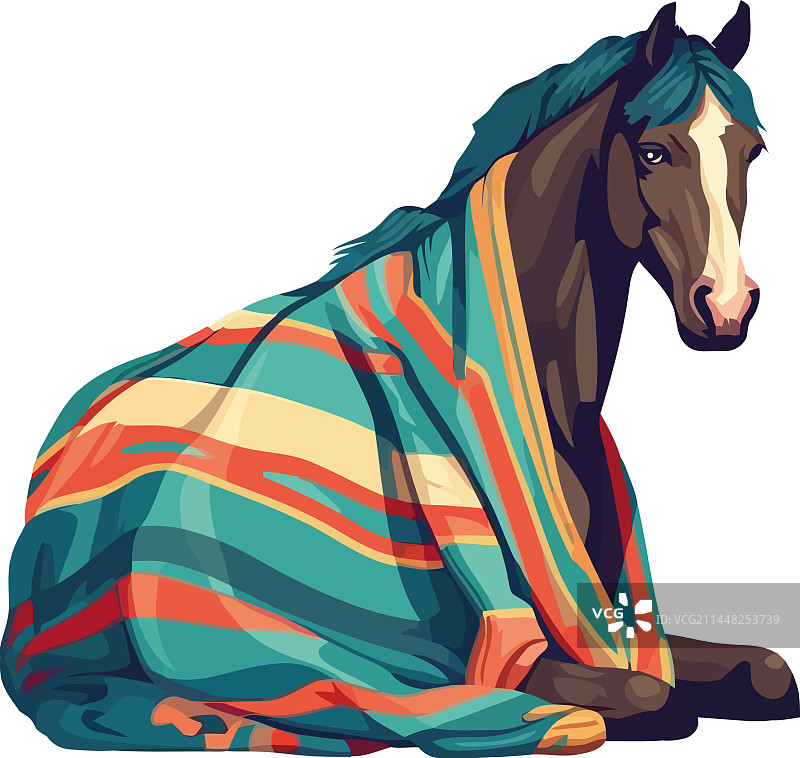 展示力量与优雅的可爱骏马图片素材