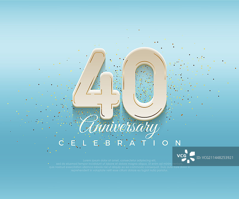 现代40周年纪念图片素材