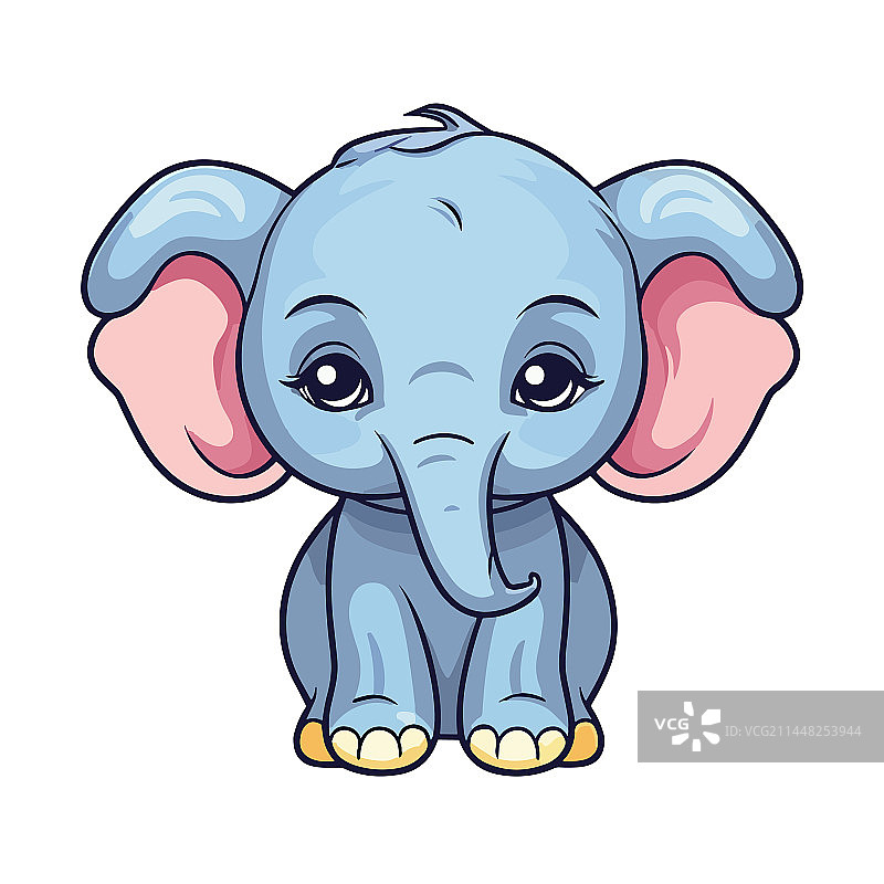 卡通小象图片素材
