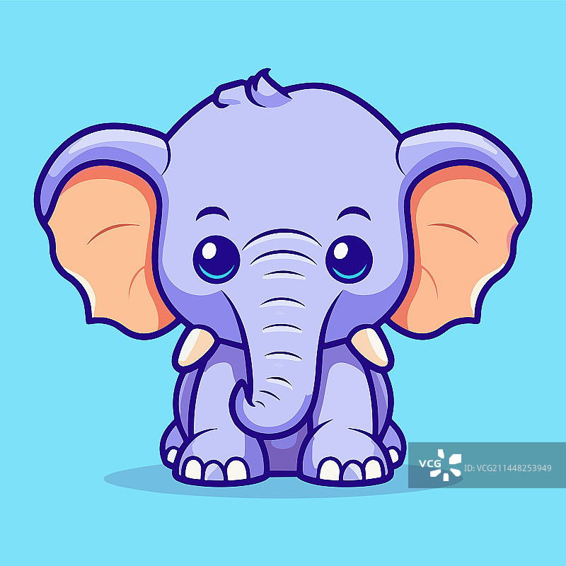 卡通小象图片素材