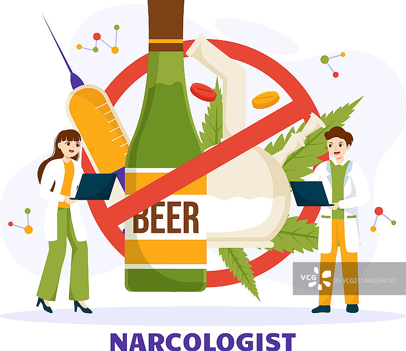 药物成瘾意识酒精的麻醉剂学家图片素材