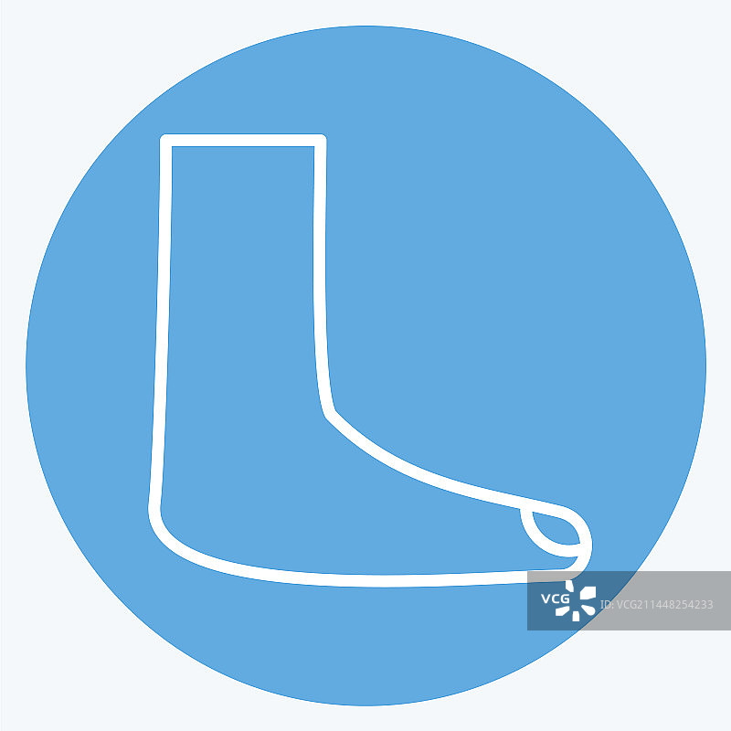 与骨科符号相关的足部图标，蓝色眼睛图片素材