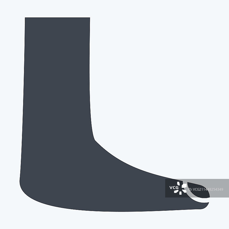 骨科符号字形足部图标图片素材