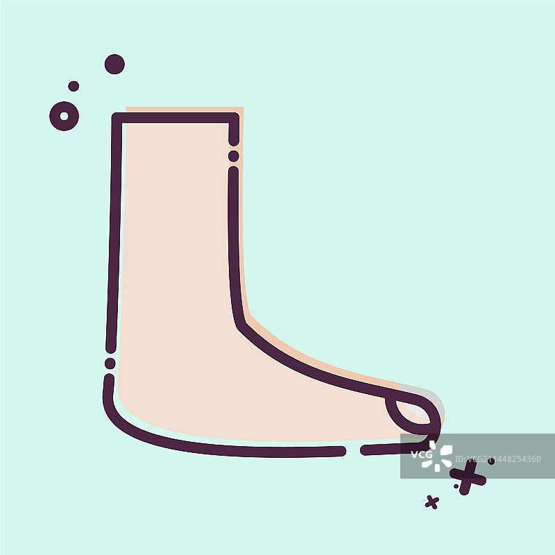 骨科符号MBE风格足部图标图片素材