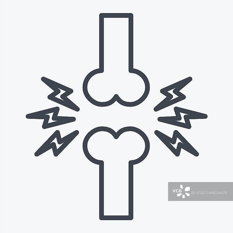与整形外科符号线相关的关节图标图片素材
