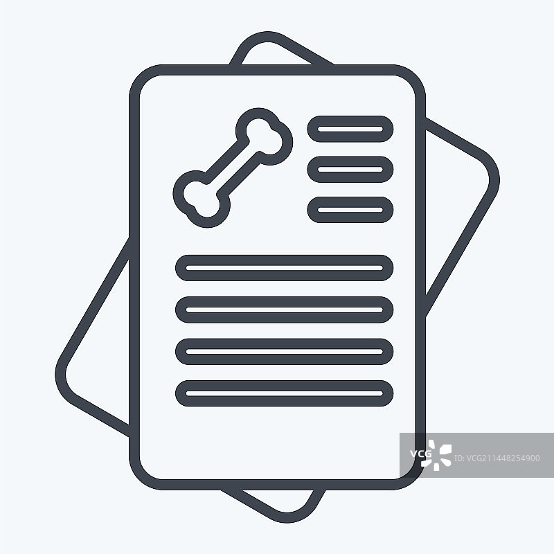 骨科相关报告线条风格符号图标图片素材