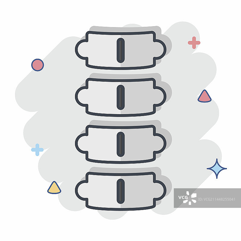 骨科漫画脊柱图标图片素材