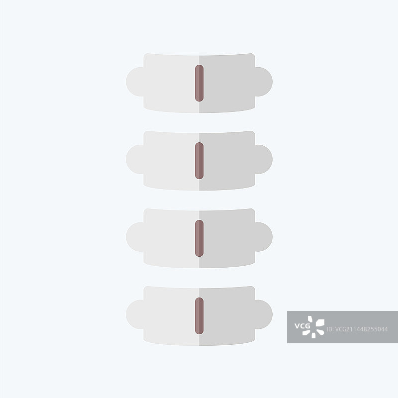 与骨科符号扁平风格相关的脊柱图标图片素材