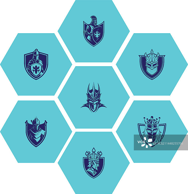 战士盾牌标志logo合集图片素材