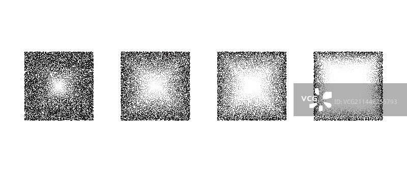 黑色点状纹理渐变方块图片素材
