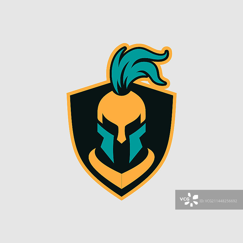 斯巴达战士盾牌和头盔标志图片素材